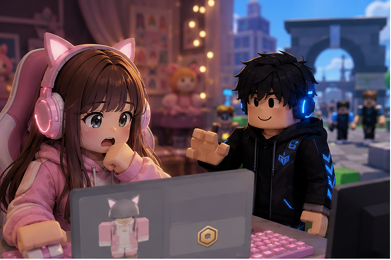 Blox Heart, Jatuh cinta karena main Roblox 